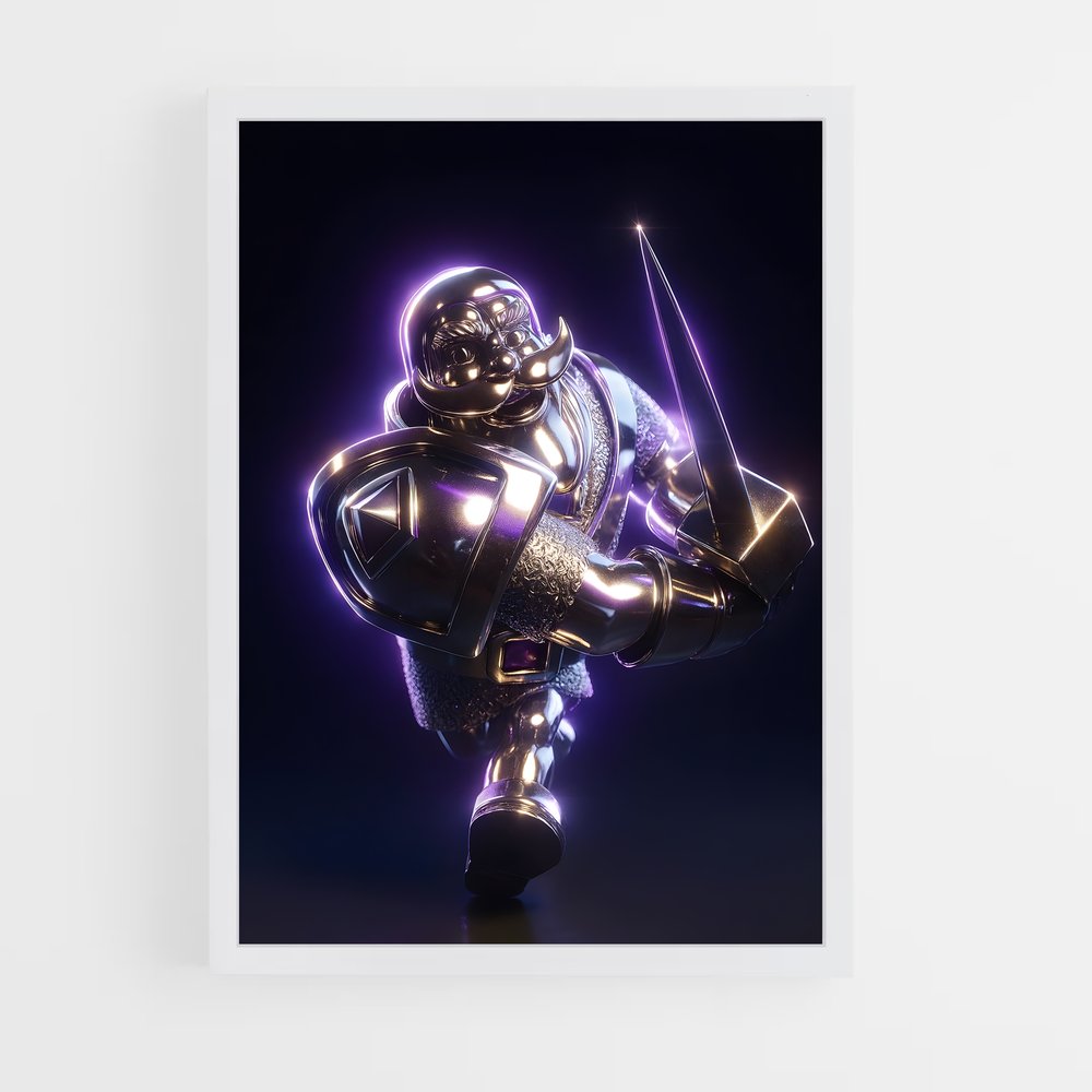 Poster Samurai Bot – affiche Clash royale (vue 3)